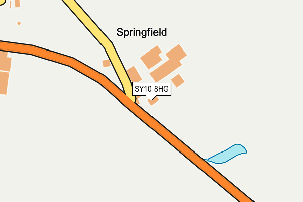 SY10 8HG map - OS OpenMap – Local (Ordnance Survey)