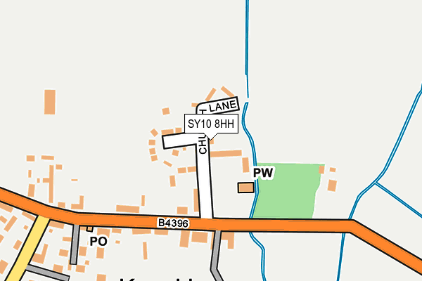 SY10 8HH map - OS OpenMap – Local (Ordnance Survey)