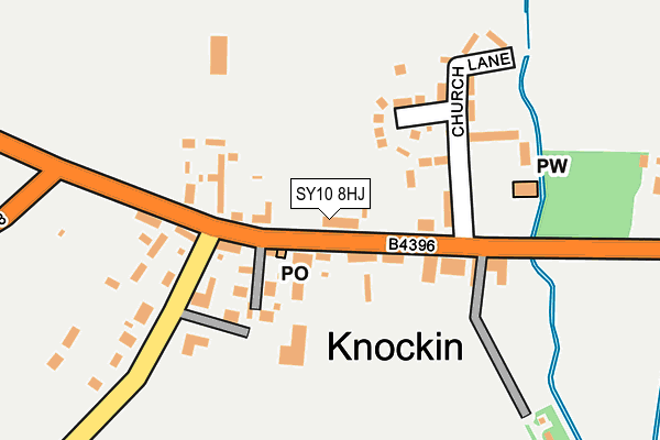 SY10 8HJ map - OS OpenMap – Local (Ordnance Survey)