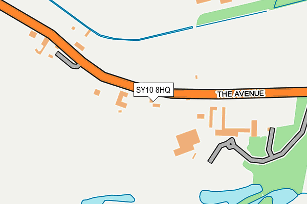 SY10 8HQ map - OS OpenMap – Local (Ordnance Survey)