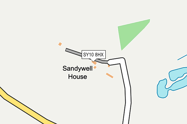 SY10 8HX map - OS OpenMap – Local (Ordnance Survey)