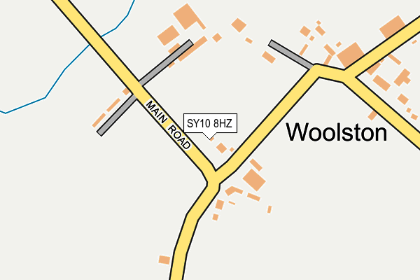 SY10 8HZ map - OS OpenMap – Local (Ordnance Survey)