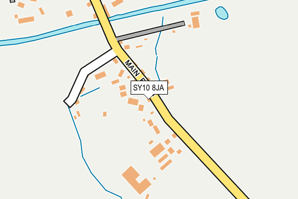 SY10 8JA map - OS OpenMap – Local (Ordnance Survey)