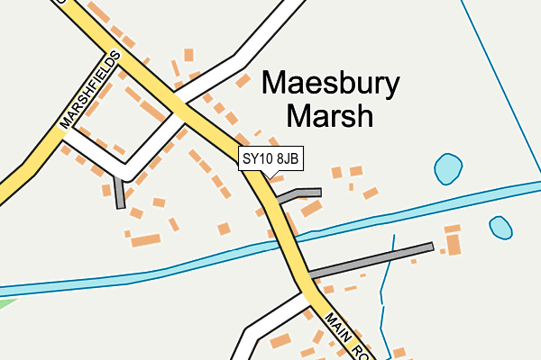 SY10 8JB map - OS OpenMap – Local (Ordnance Survey)