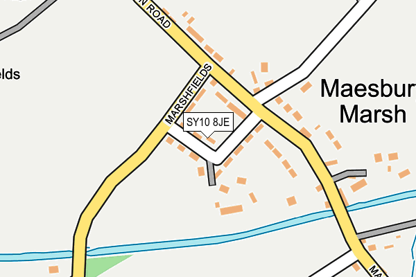 SY10 8JE map - OS OpenMap – Local (Ordnance Survey)