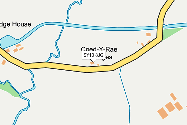 SY10 8JG map - OS OpenMap – Local (Ordnance Survey)