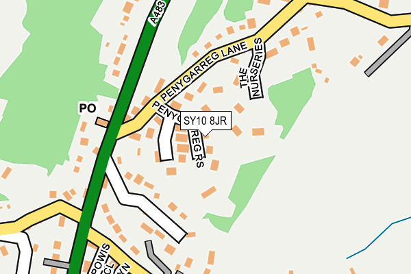 SY10 8JR map - OS OpenMap – Local (Ordnance Survey)