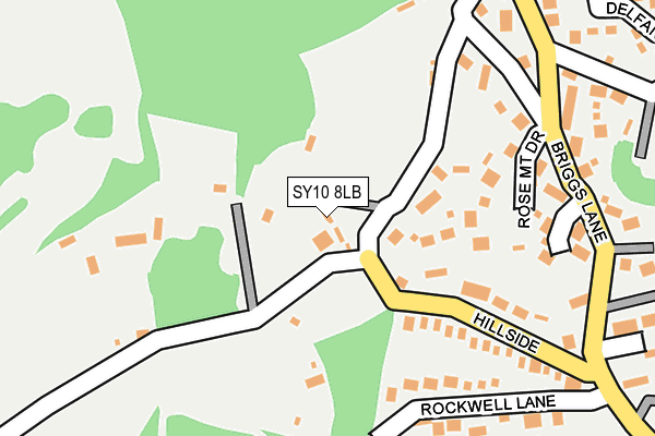 SY10 8LB map - OS OpenMap – Local (Ordnance Survey)