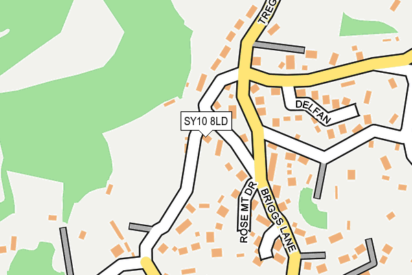 SY10 8LD map - OS OpenMap – Local (Ordnance Survey)