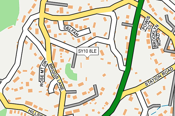 SY10 8LE map - OS OpenMap – Local (Ordnance Survey)