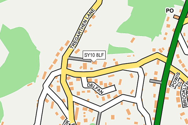 SY10 8LF map - OS OpenMap – Local (Ordnance Survey)