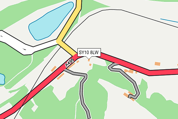 SY10 8LW map - OS OpenMap – Local (Ordnance Survey)