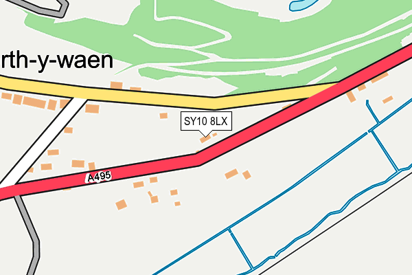 SY10 8LX map - OS OpenMap – Local (Ordnance Survey)