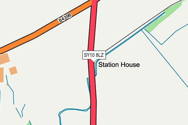 SY10 8LZ map - OS OpenMap – Local (Ordnance Survey)