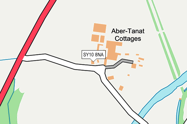 SY10 8NA map - OS OpenMap – Local (Ordnance Survey)