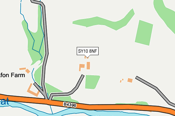 SY10 8NF map - OS OpenMap – Local (Ordnance Survey)