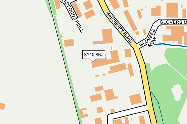 SY10 8NJ map - OS OpenMap – Local (Ordnance Survey)