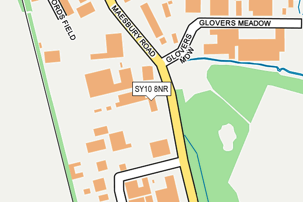 SY10 8NR map - OS OpenMap – Local (Ordnance Survey)