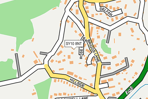 SY10 8NT map - OS OpenMap – Local (Ordnance Survey)