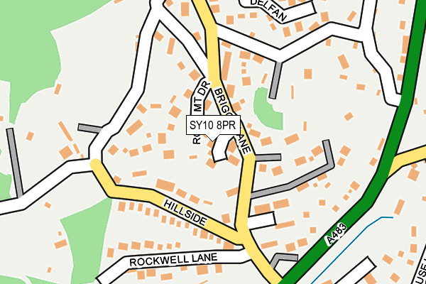 SY10 8PR map - OS OpenMap – Local (Ordnance Survey)