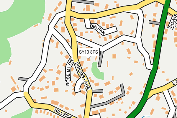 SY10 8PS map - OS OpenMap – Local (Ordnance Survey)