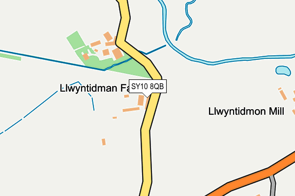 SY10 8QB map - OS OpenMap – Local (Ordnance Survey)