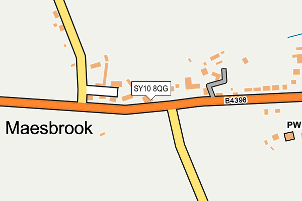 SY10 8QG map - OS OpenMap – Local (Ordnance Survey)