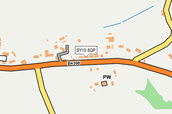SY10 8QP map - OS OpenMap – Local (Ordnance Survey)