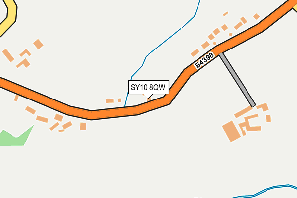 SY10 8QW map - OS OpenMap – Local (Ordnance Survey)