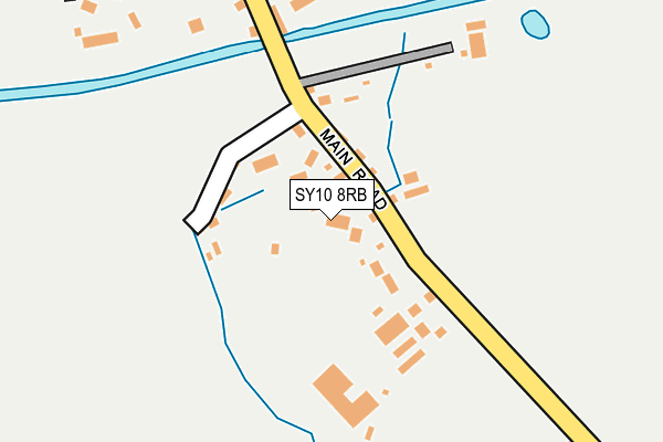 SY10 8RB map - OS OpenMap – Local (Ordnance Survey)