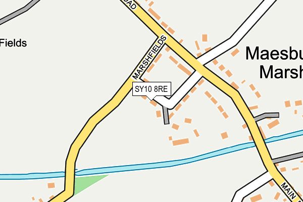 SY10 8RE map - OS OpenMap – Local (Ordnance Survey)