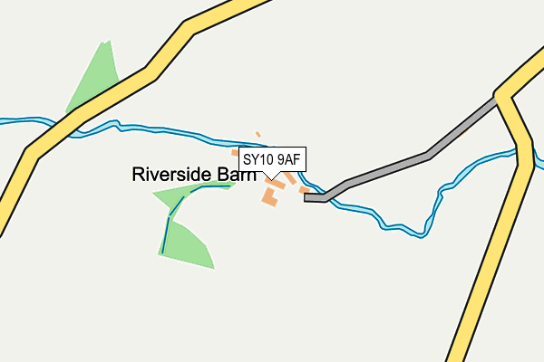 SY10 9AF map - OS OpenMap – Local (Ordnance Survey)