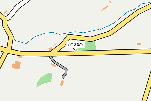 SY10 9AY map - OS OpenMap – Local (Ordnance Survey)