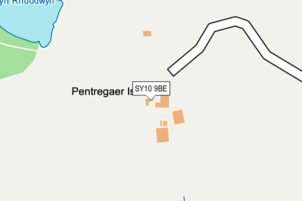 SY10 9BE map - OS OpenMap – Local (Ordnance Survey)