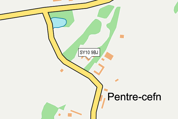 SY10 9BJ map - OS OpenMap – Local (Ordnance Survey)