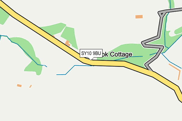 SY10 9BU map - OS OpenMap – Local (Ordnance Survey)