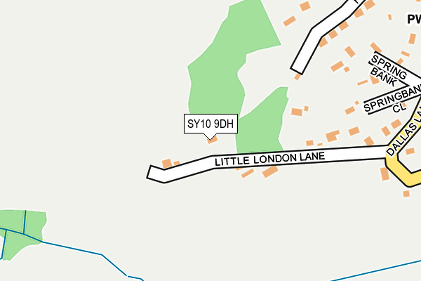 SY10 9DH map - OS OpenMap – Local (Ordnance Survey)