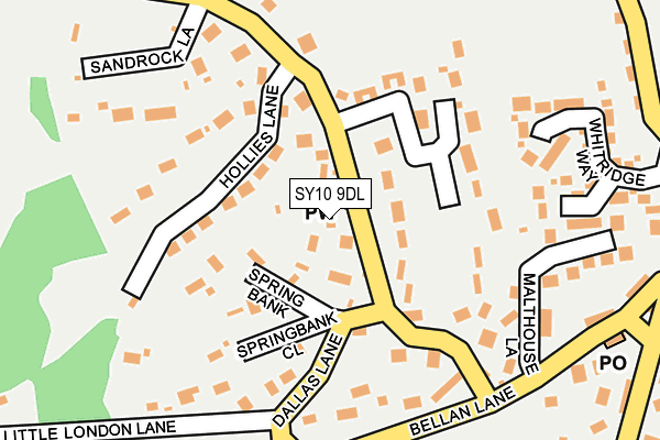 SY10 9DL map - OS OpenMap – Local (Ordnance Survey)