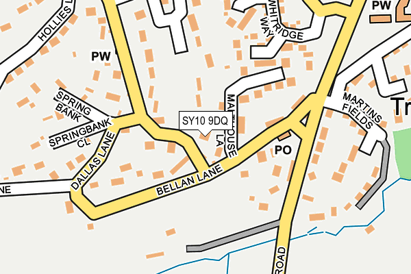 SY10 9DQ map - OS OpenMap – Local (Ordnance Survey)