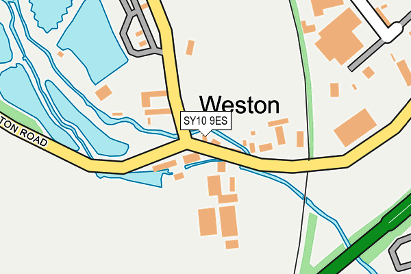 SY10 9ES map - OS OpenMap – Local (Ordnance Survey)