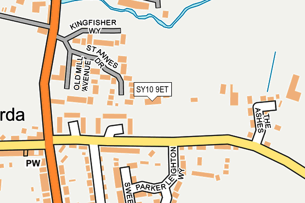 SY10 9ET map - OS OpenMap – Local (Ordnance Survey)