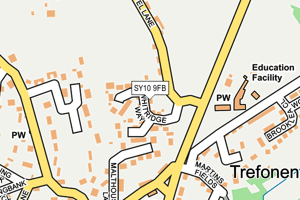 SY10 9FB map - OS OpenMap – Local (Ordnance Survey)