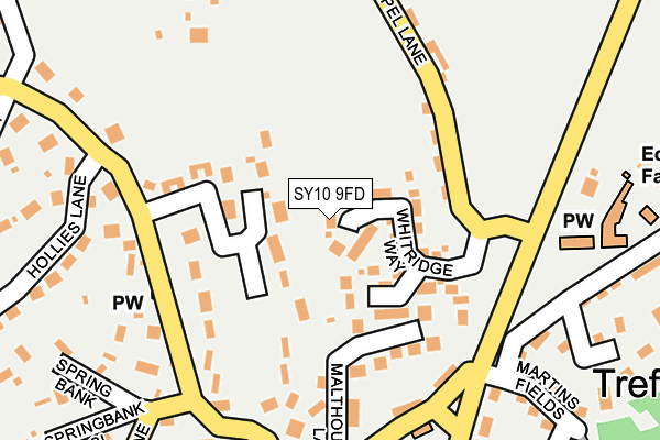 SY10 9FD map - OS OpenMap – Local (Ordnance Survey)