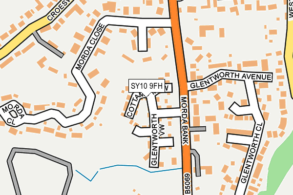 SY10 9FH map - OS OpenMap – Local (Ordnance Survey)