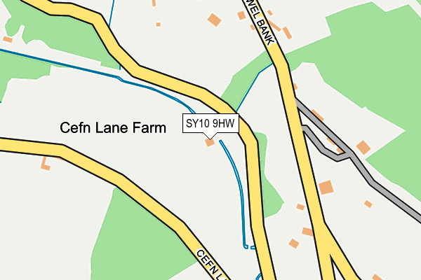 SY10 9HW map - OS OpenMap – Local (Ordnance Survey)