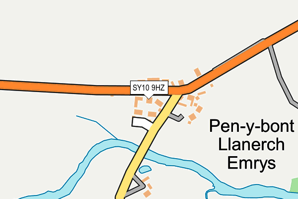 SY10 9HZ map - OS OpenMap – Local (Ordnance Survey)