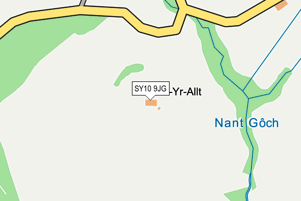 SY10 9JG map - OS OpenMap – Local (Ordnance Survey)