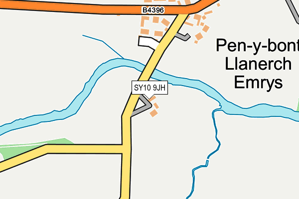 SY10 9JH map - OS OpenMap – Local (Ordnance Survey)