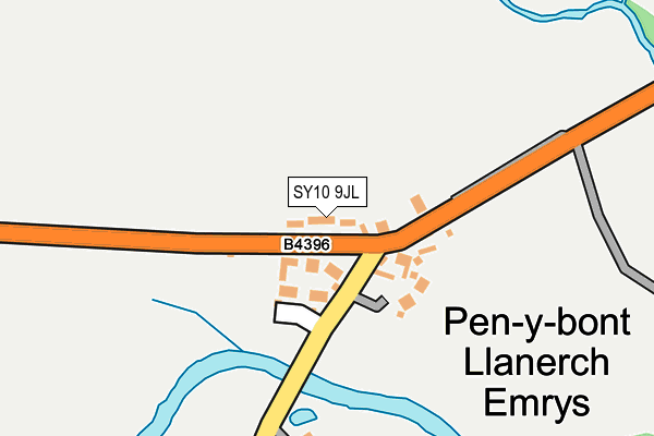SY10 9JL map - OS OpenMap – Local (Ordnance Survey)
