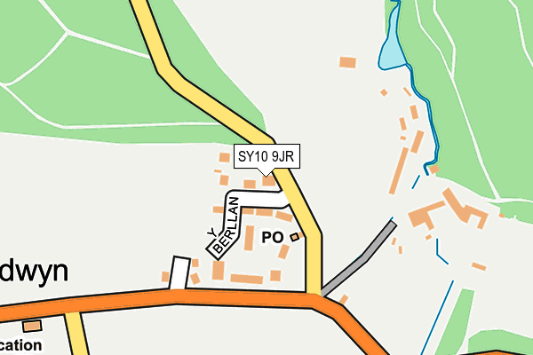 SY10 9JR map - OS OpenMap – Local (Ordnance Survey)